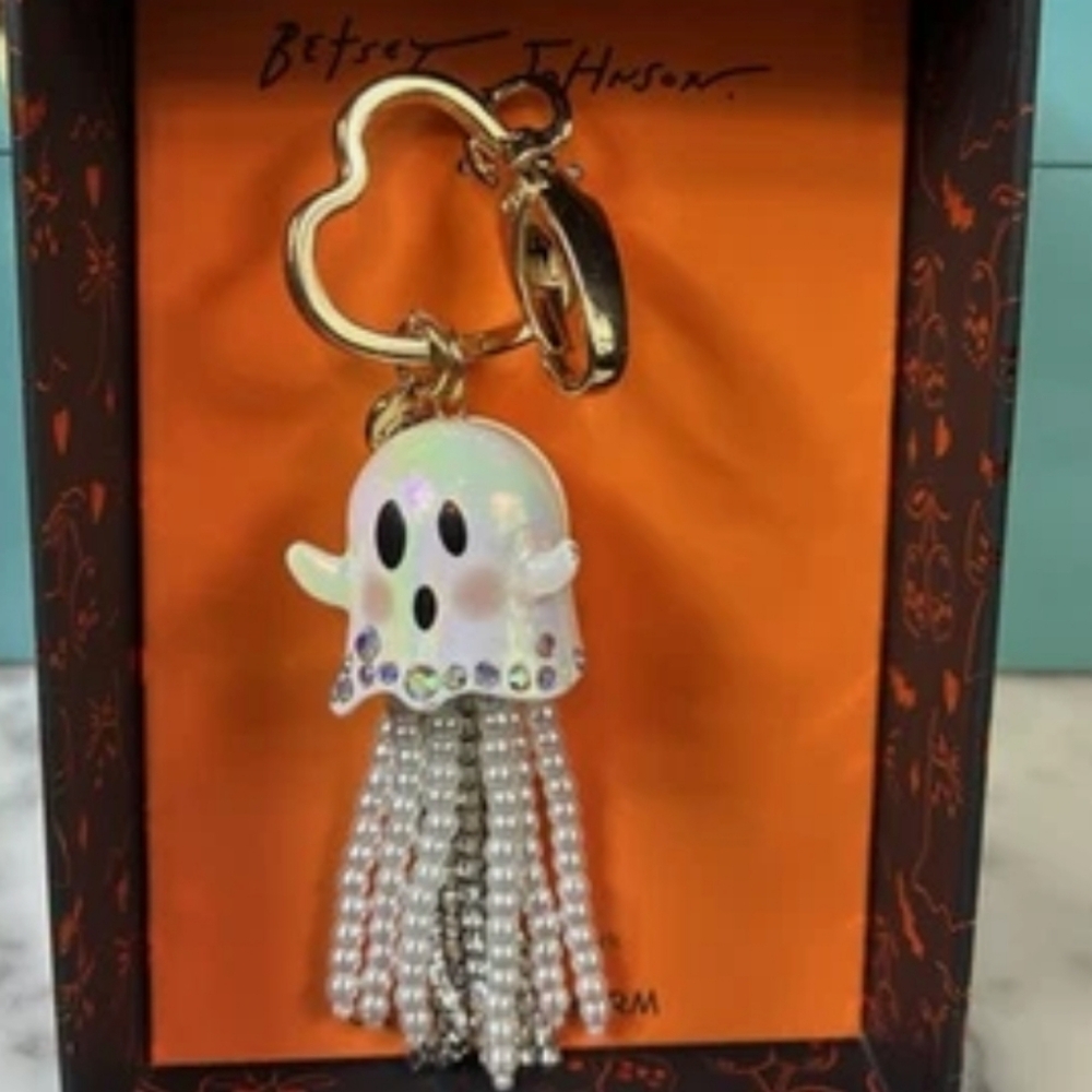 Betsey Johnson Ghost Handbag Charm